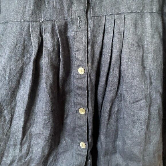 NWOT Hammock & Vine Navy Embroidered Linen Tunic/Dress Women’s 12 - Picture 6 of 13